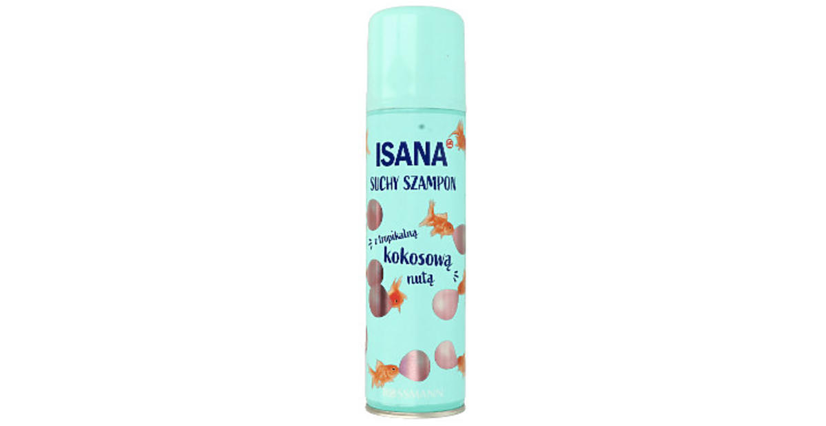 suchy szampon Isana za 6 zł w Rossmannie