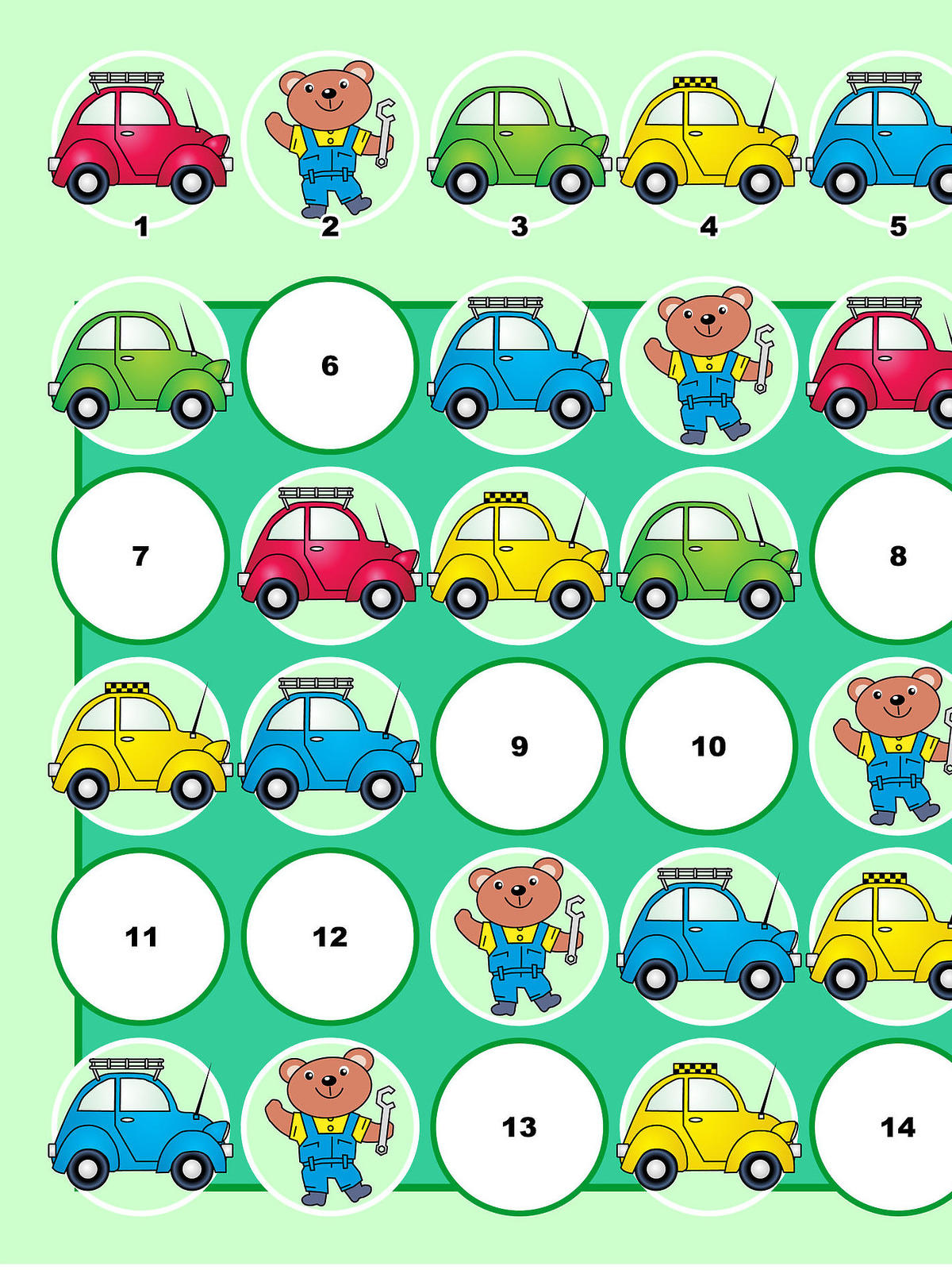 Sudoku dla dzieci do druku