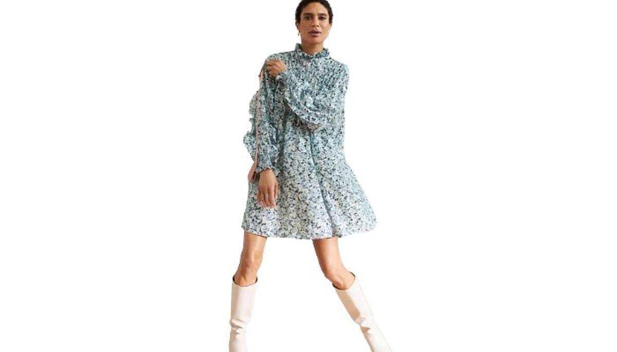 sukienka z długim rękawem na jesień z H&M