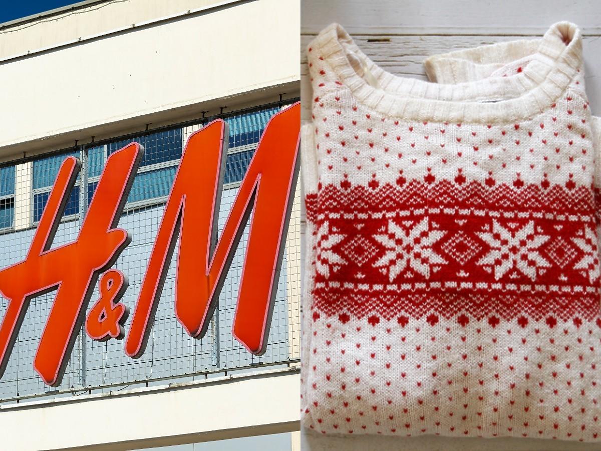 świąteczny sweter z H&M 