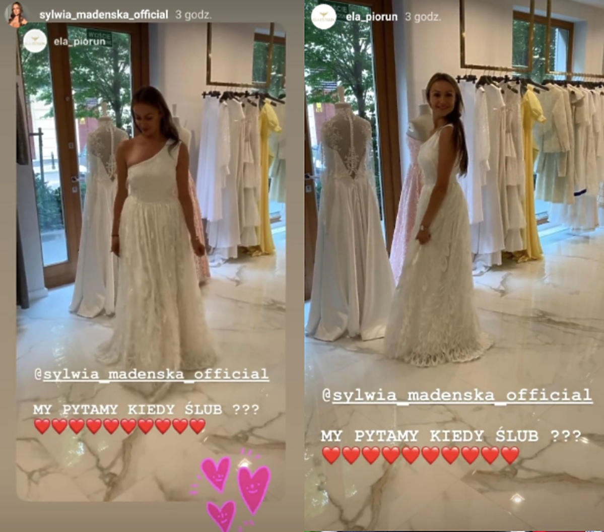sylwia madeńska w sukni ślubnej