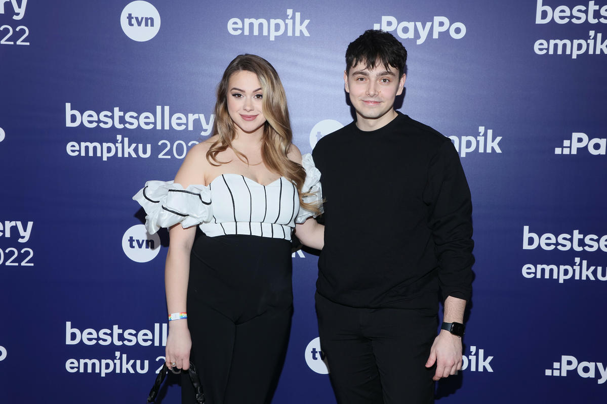Sylwia Przybysz i Jan Dąbrowski na gali Bestsellery Empiku