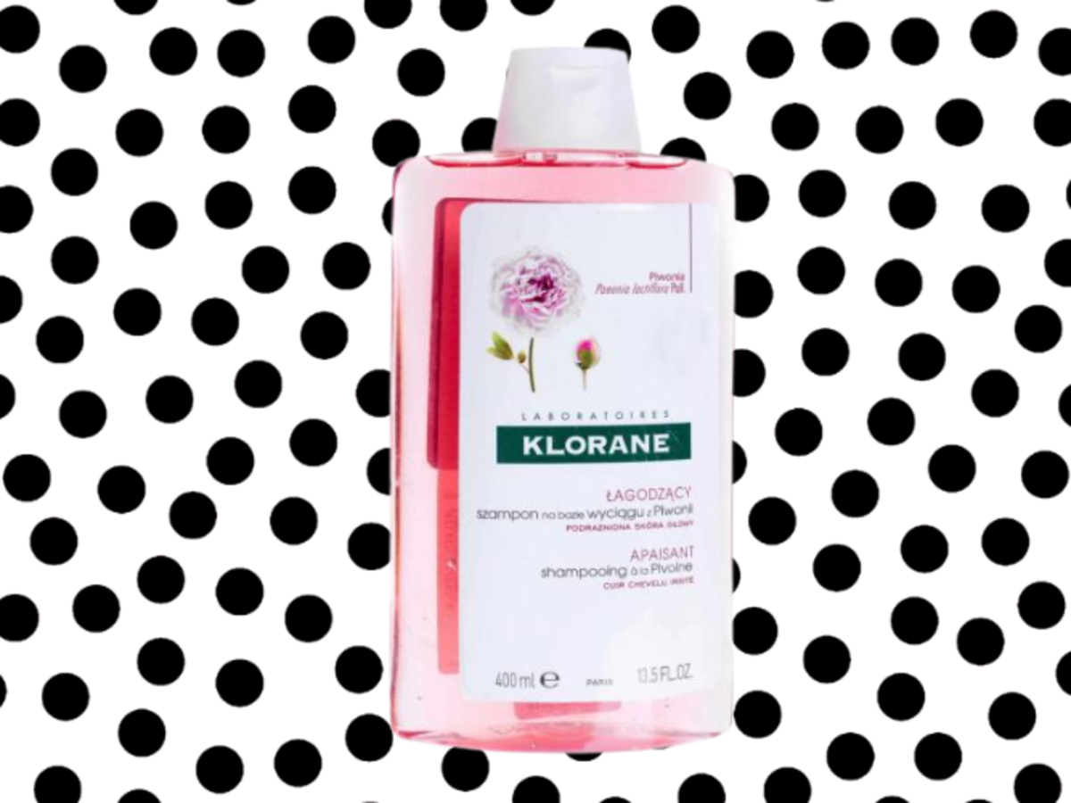 szampon łagodzący z organiczną peonią z Klorane