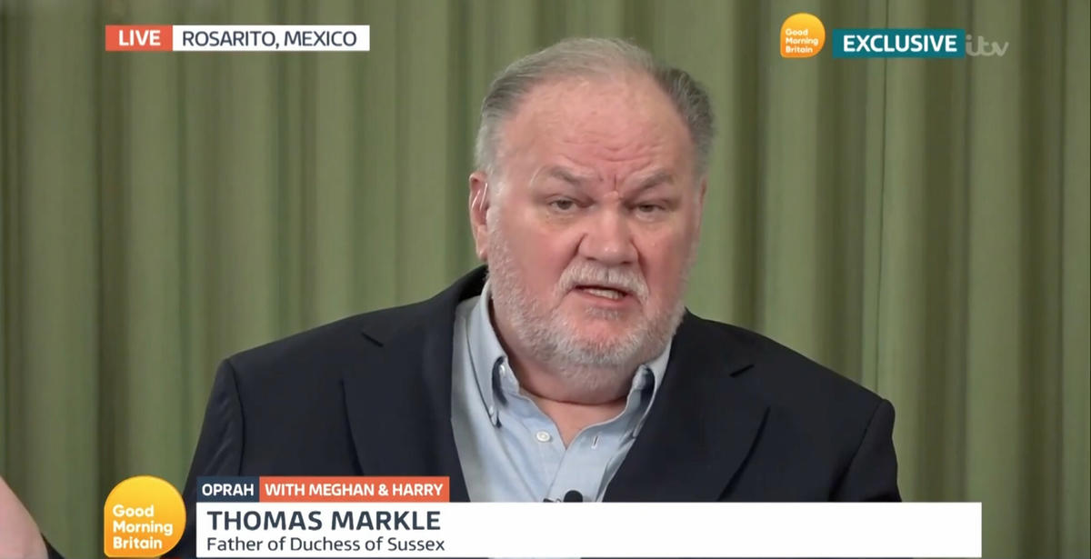 Thomas Markle - ojciec Meghan Markle krytykuje jej występ u Oprah