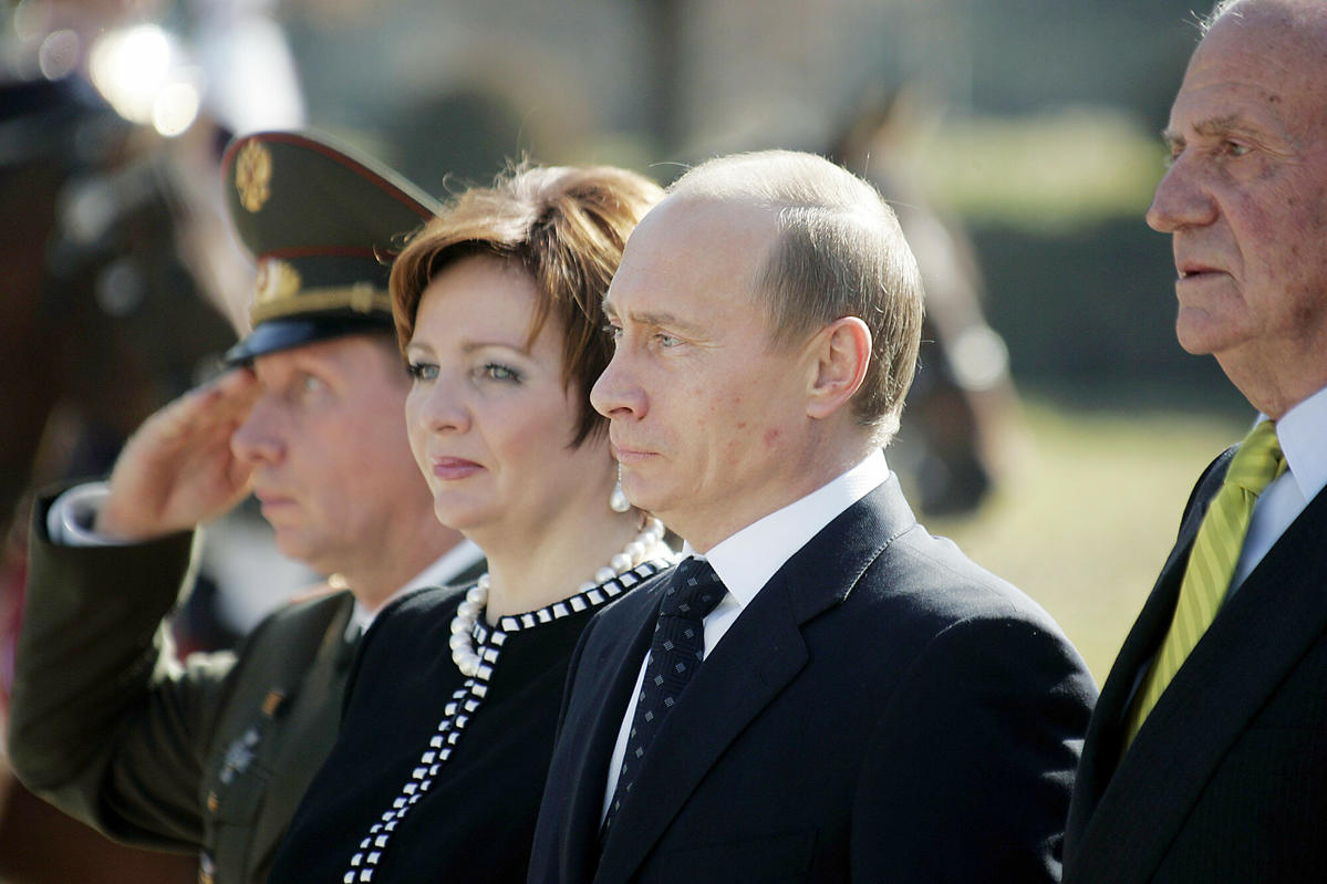 Władimir Putin i jego żona
