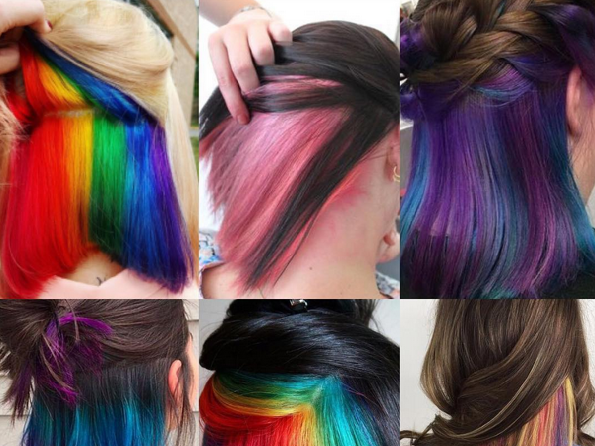 Włosy w różnych kolorach