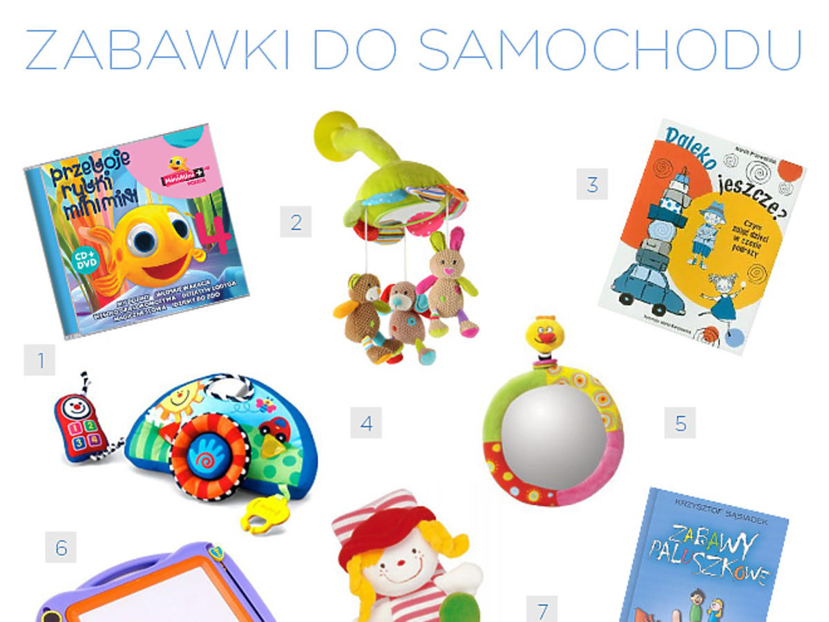 zabawki do samochodu