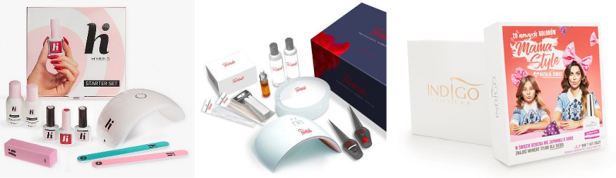 zestaw startowy do manicure hybrydowego