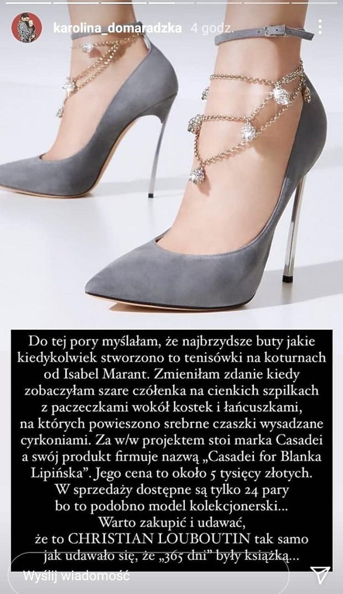 Znana stylistka wyśmiewa szpilki projektu Blanki Lipińskiej: „najbrzydsze buty, jakie stworzono”